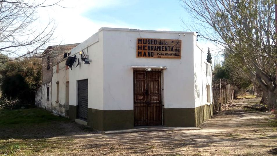 Foto de herramientas antiguas, sala del museo
